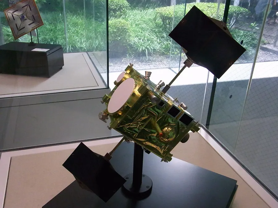 A model of the Venus orbiter Akatsuki, photographed in 2010.