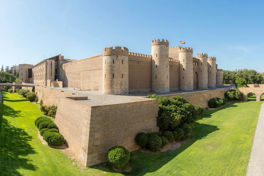 The Aljafería palace in Zaragoza.