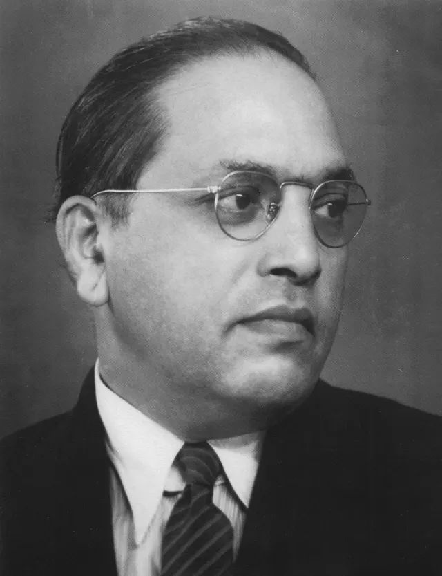 B. R. Ambedkar, principal architect of India's constitution.