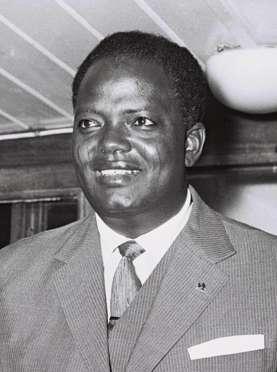 Hubert Maga, Dahomey's first president, in 1961