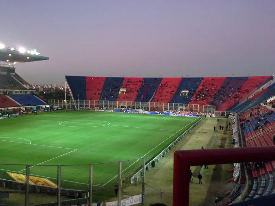 The stands of San Lorenzo's stadium in Buenos Aires, the Estadio Pedro Bidegain, known as the Nuevo Gasómetro