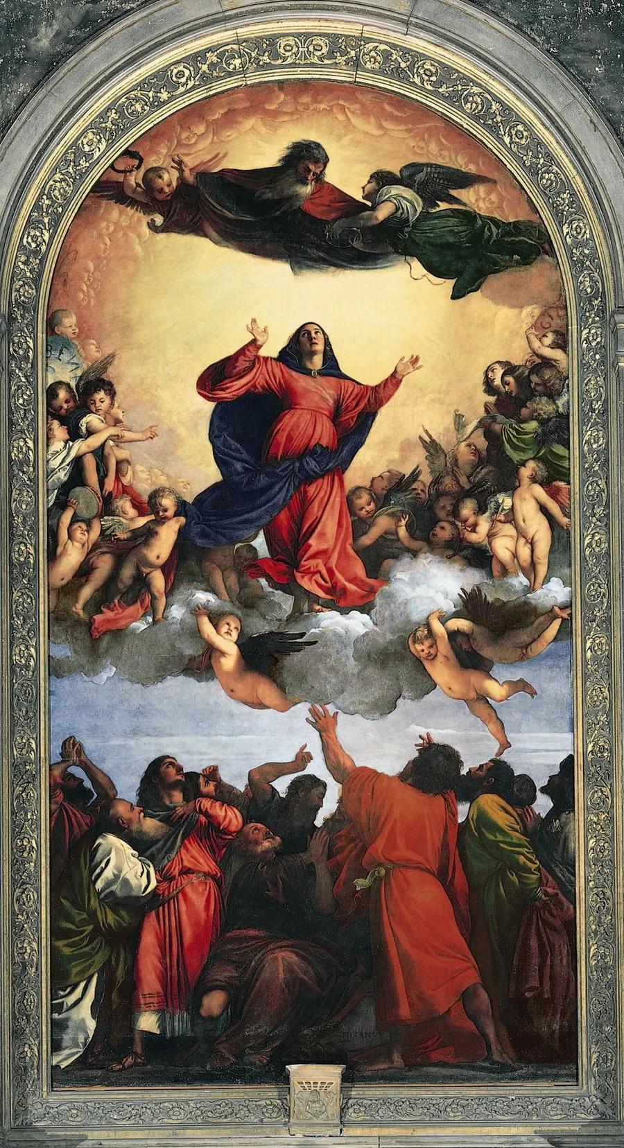 Titian's Assumption of the Virgin, painted for the Frari church in Venice between 1516 and 1518