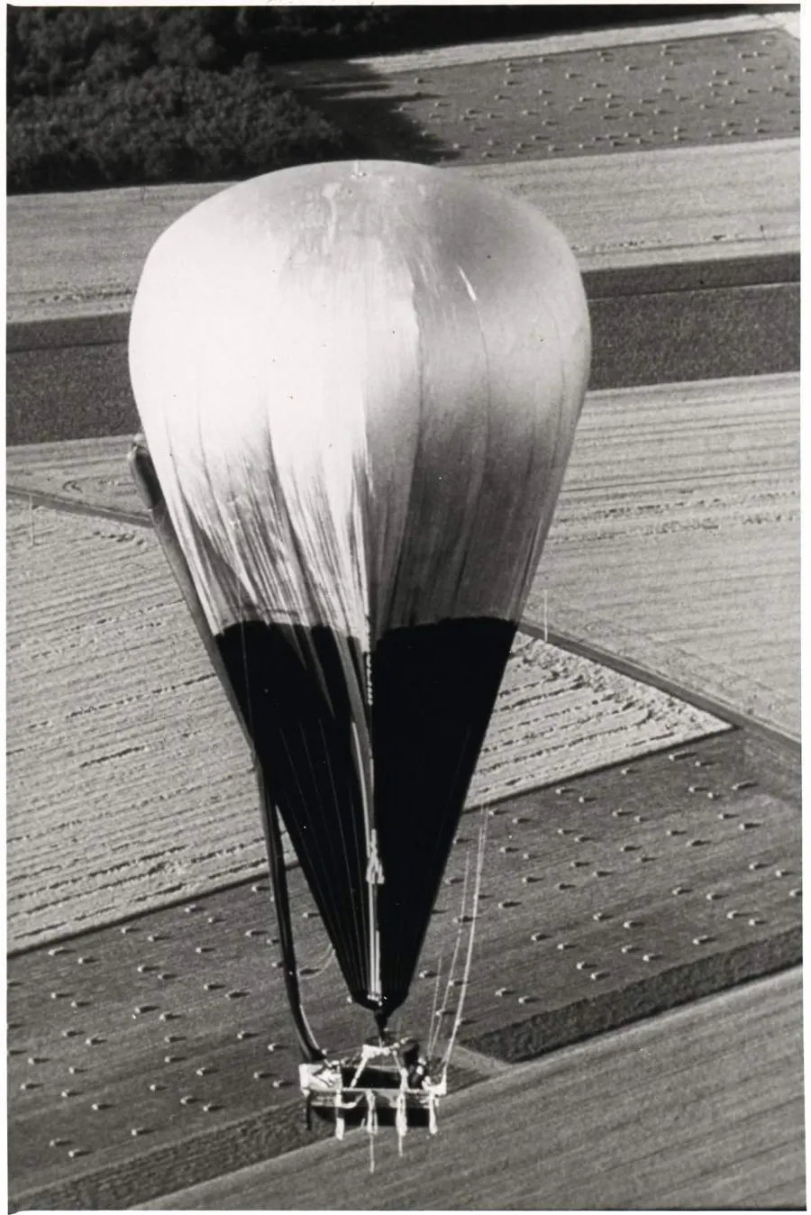 The balloon Double Eagle II being made ready at Presque Isle, Maine, before its flight across the Atlantic in August 1978