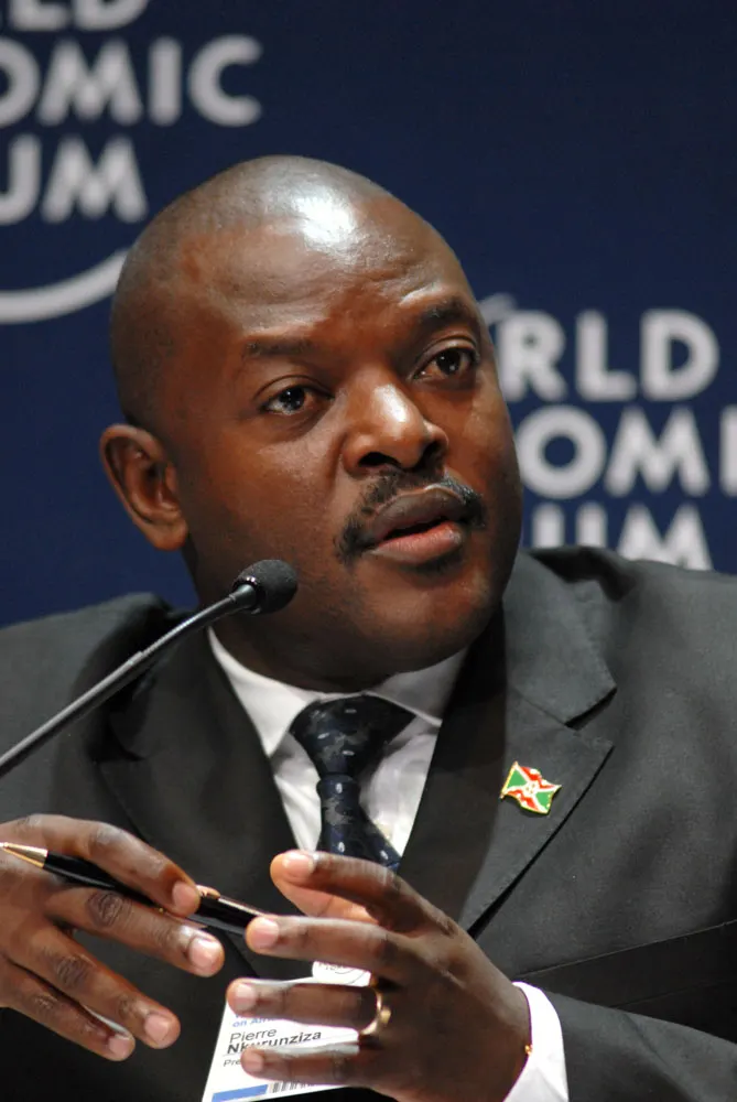 Pierre Nkurunziza at the World Economic Forum on Africa in 2008