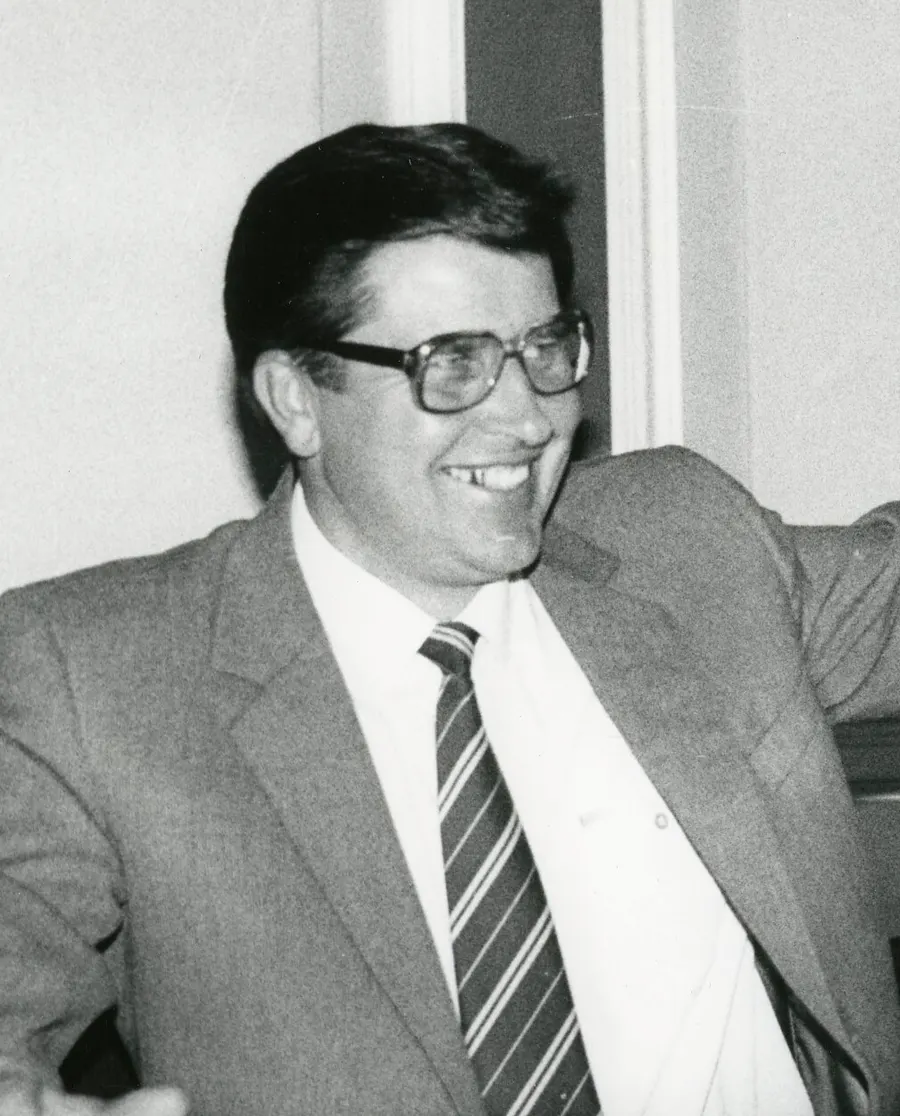 Anatolijs Gorbunovs, chairman of Latvia's Supreme Council, on 2 September 1991, the day the United States recognised Latvia's restored independence, from the Saeima photo archive