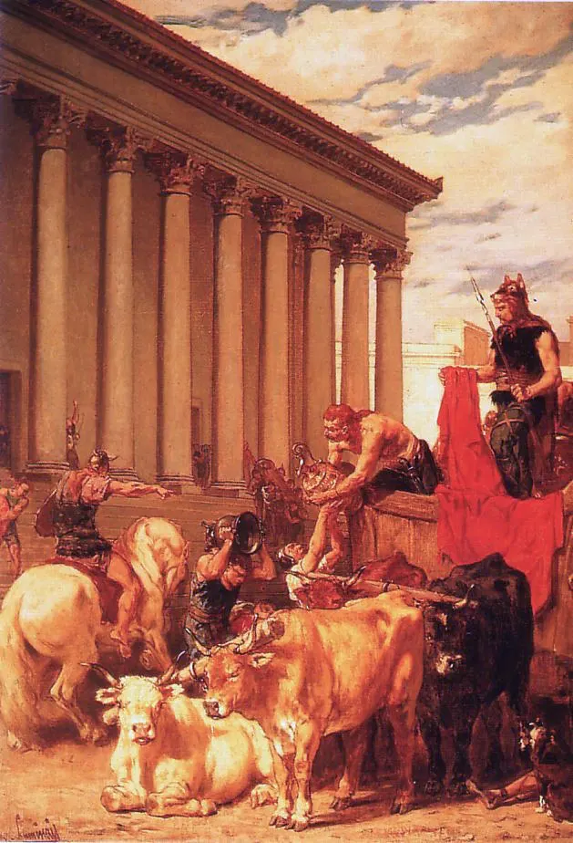 The Sack of Rome, a 19th-century painting by Évariste-Vital Luminais