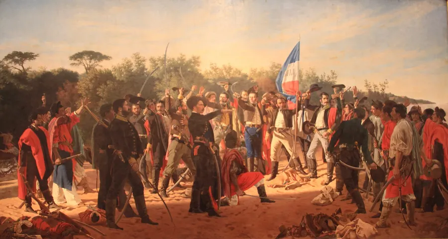 The Oath of the Thirty-Three Orientals, Juan Manuel Blanes's painting of the exiles who began the rising in April 1825