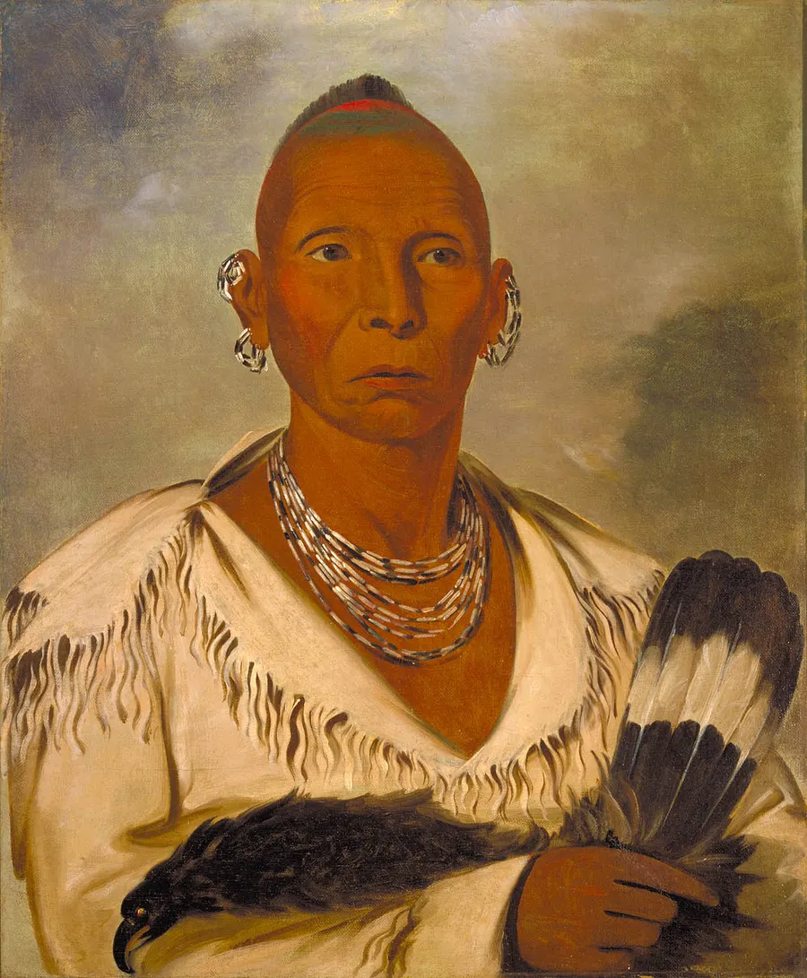 Black Hawk, painted by George Catlin in 1832, now in the Smithsonian American Art Museum