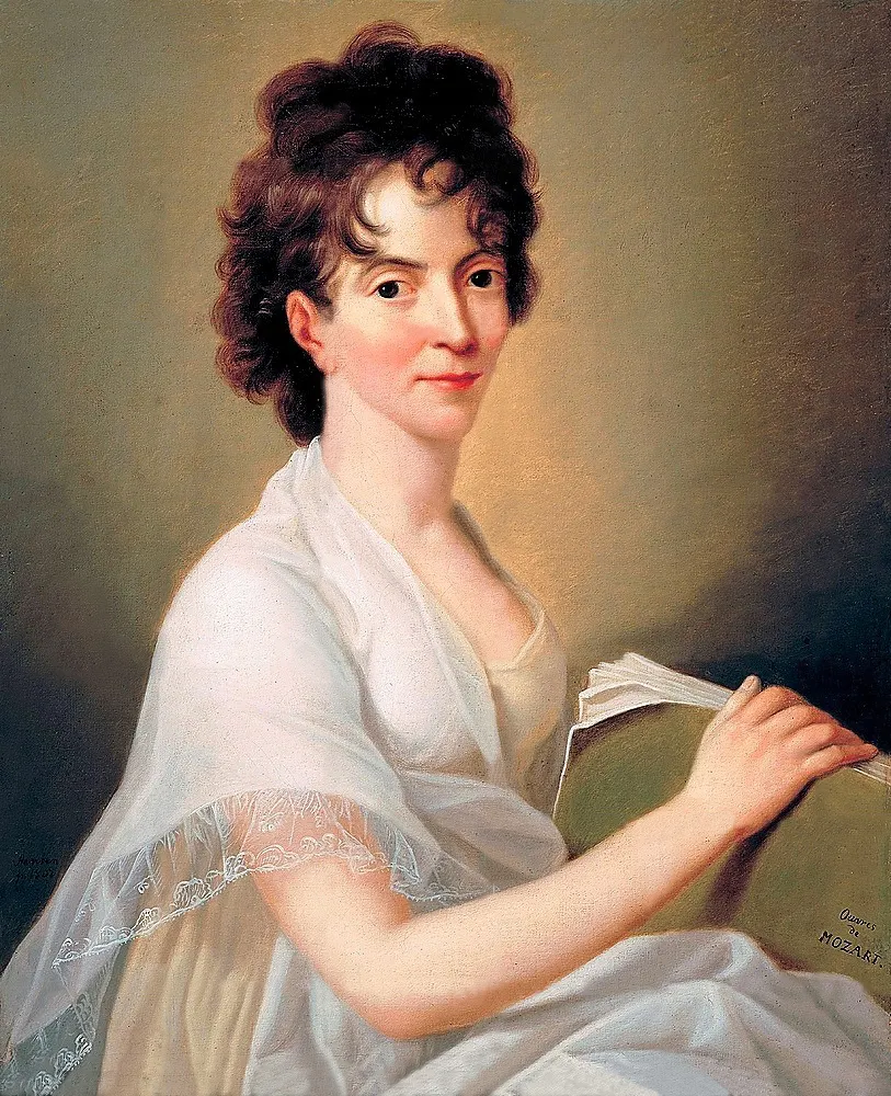 Constanze Mozart, painted by Hans Hansen in 1802, eleven years after her husband's death