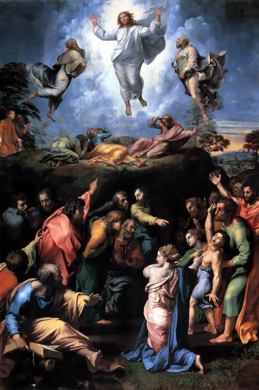 Raphael's Transfiguration, his last great painting, now in the Vatican Museums
