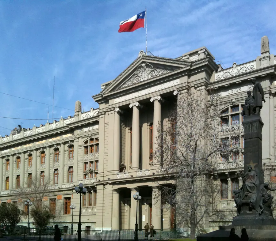 The Palace of the Courts of Justice in Santiago, home of Chile's Supreme Court
