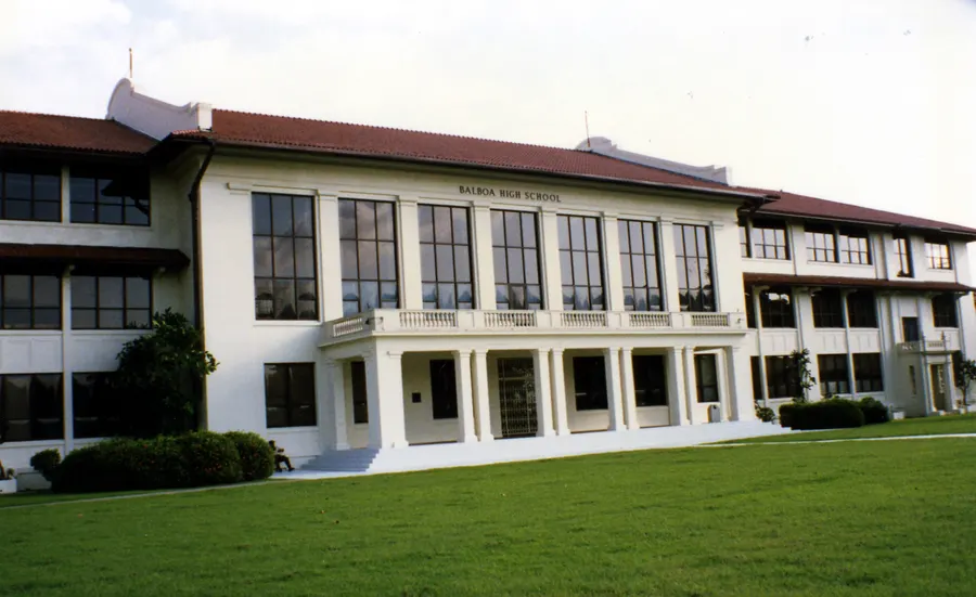 Balboa High School in the former Panama Canal Zone, photographed in 1997.