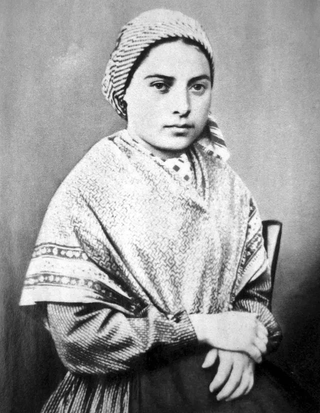 Bernadette Soubirous, photographed around 1858-1860.