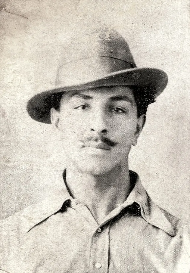Bhagat Singh, from a 1930 poster about the Lahore conspiracy case.