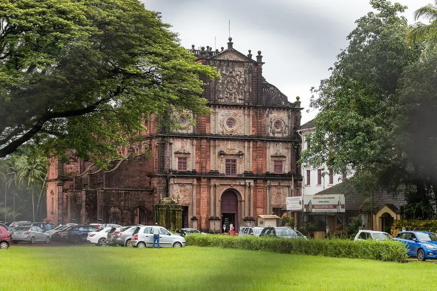 The Basilica of Bom Jesus in Old Goa.