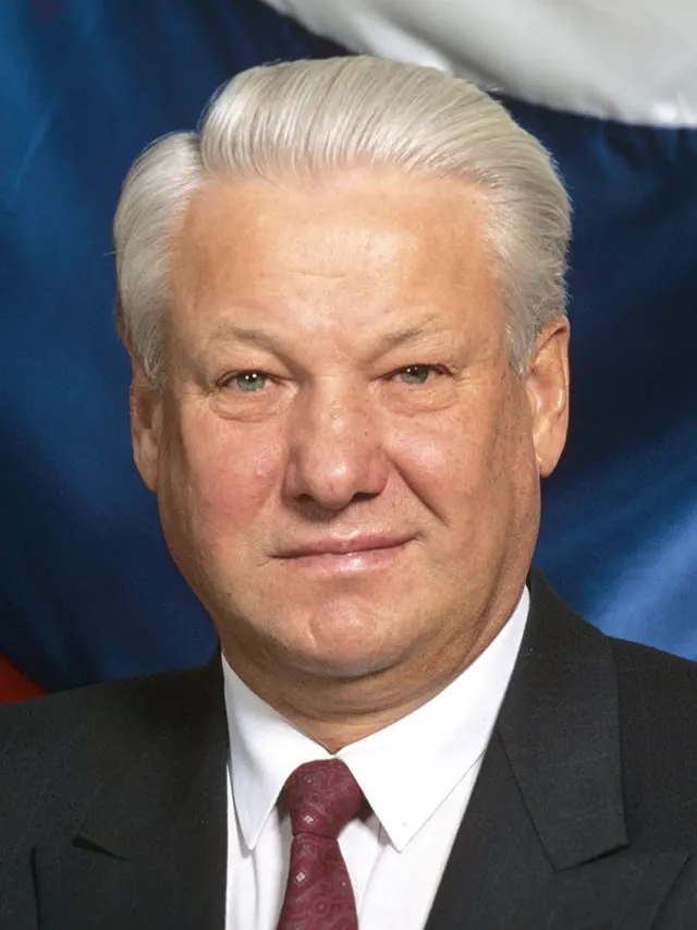 Boris Yeltsin, the first president of Russia.