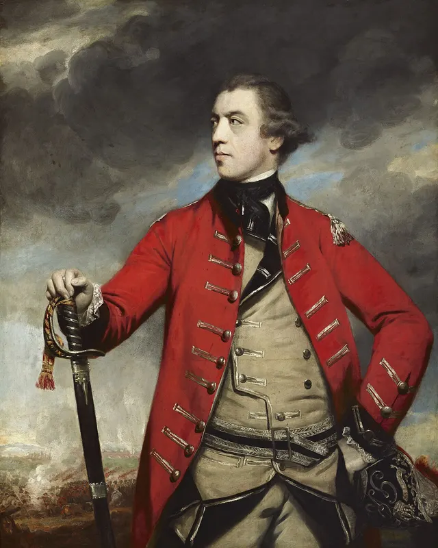 General John Burgoyne, painted by Joshua Reynolds.