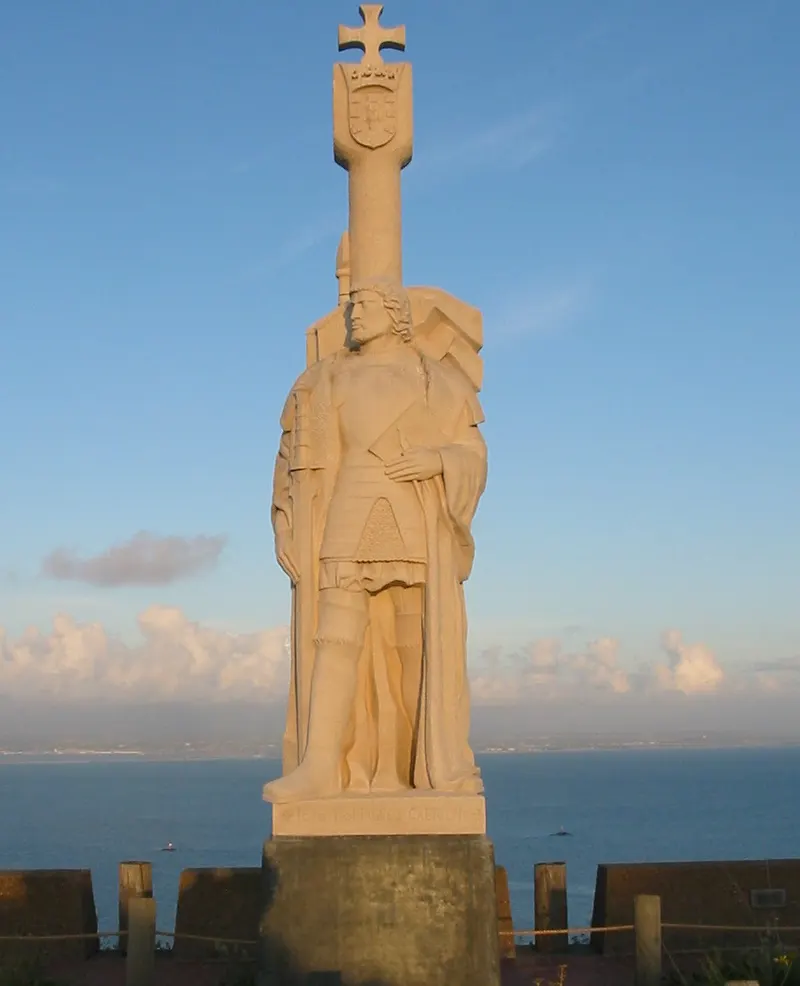 The statue of Juan Rodríguez Cabrillo at Cabrillo National Monument, San Diego.