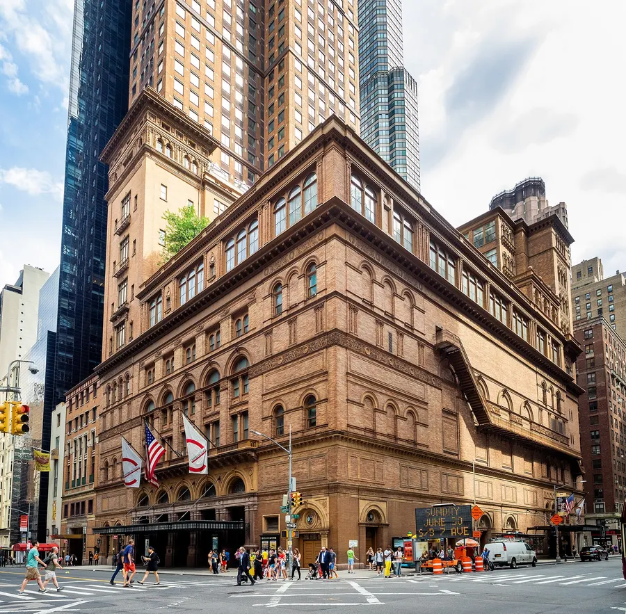 Carnegie Hall on Seventh Avenue, New York.