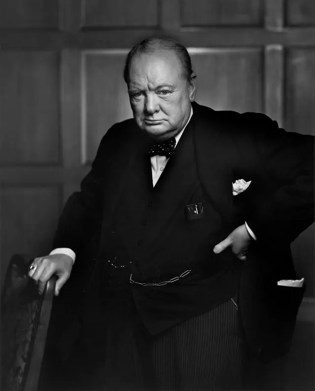 Winston Churchill photographed by Yousuf Karsh in 1941.
