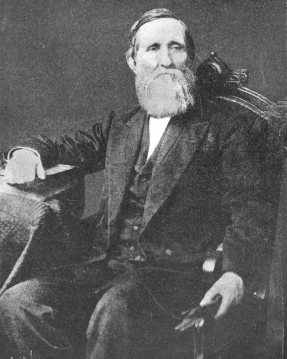 Crawford W. Long in 1877, about a year before his death.