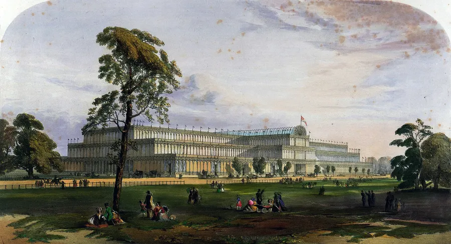 The Crystal Palace in Hyde Park, from Dickinson's pictures of the Great Exhibition of 1851.