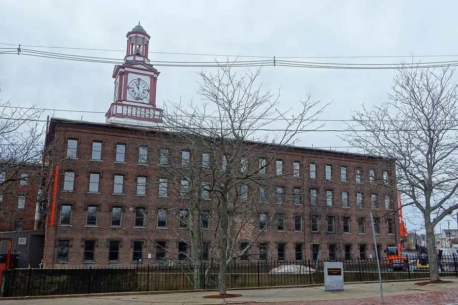 The old woollen mill at Maynard, Massachusetts, long the headquarters of Digital Equipment Corporation.