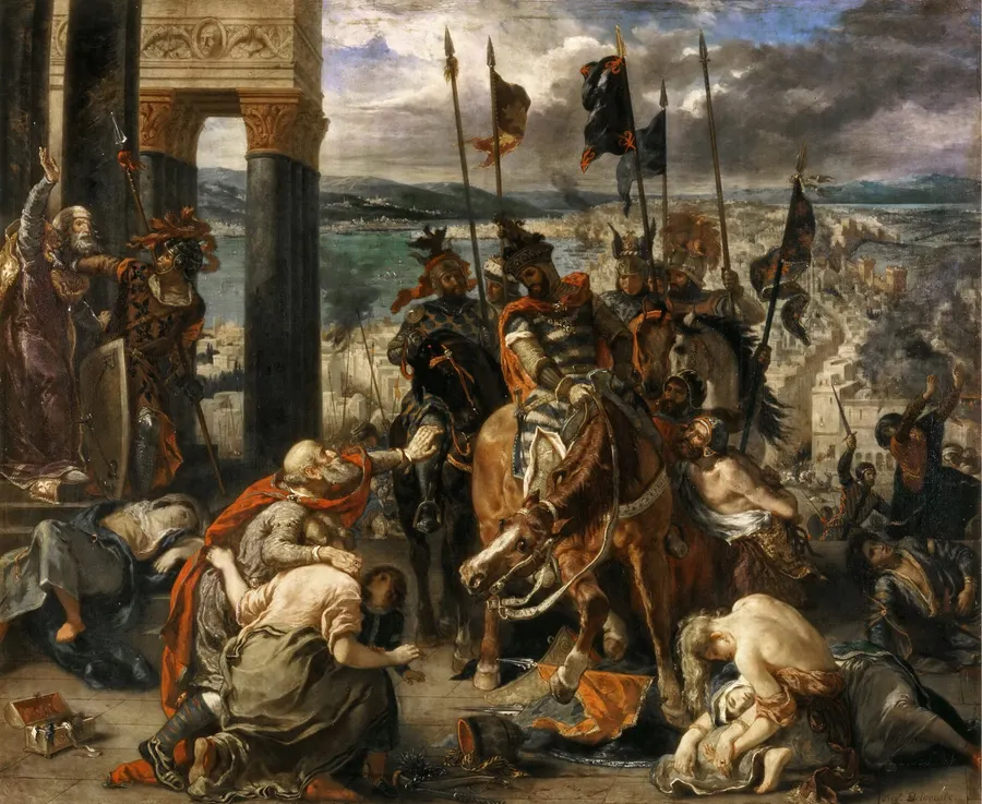 The Entry of the Crusaders into Constantinople, painted by Eugène Delacroix in 1840.