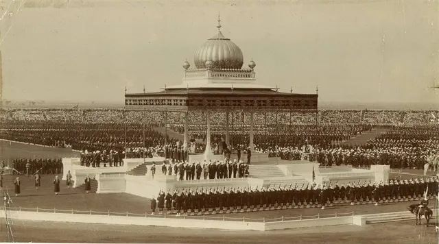The amphitheatre built for the Delhi Durbar of 1911.