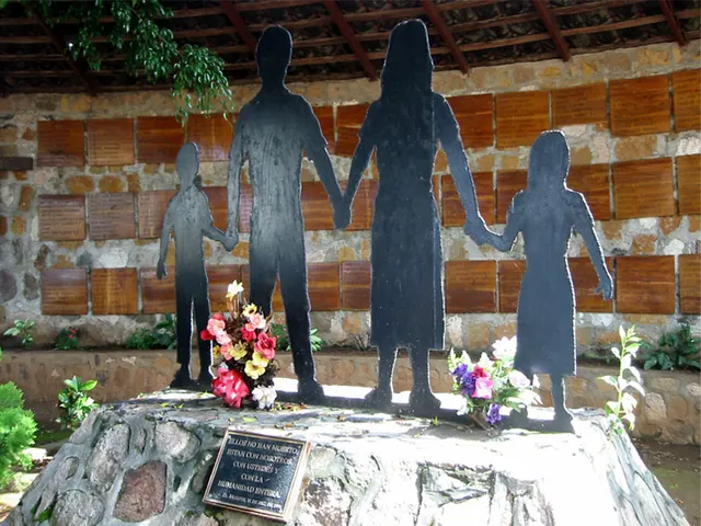 The memorial at El Mozote to the villagers killed in 1981.