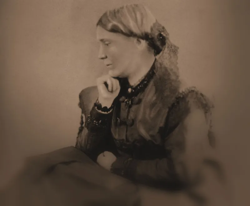 Elizabeth Blackwell, M.D., photographed by Ernest Edwards about 1860.