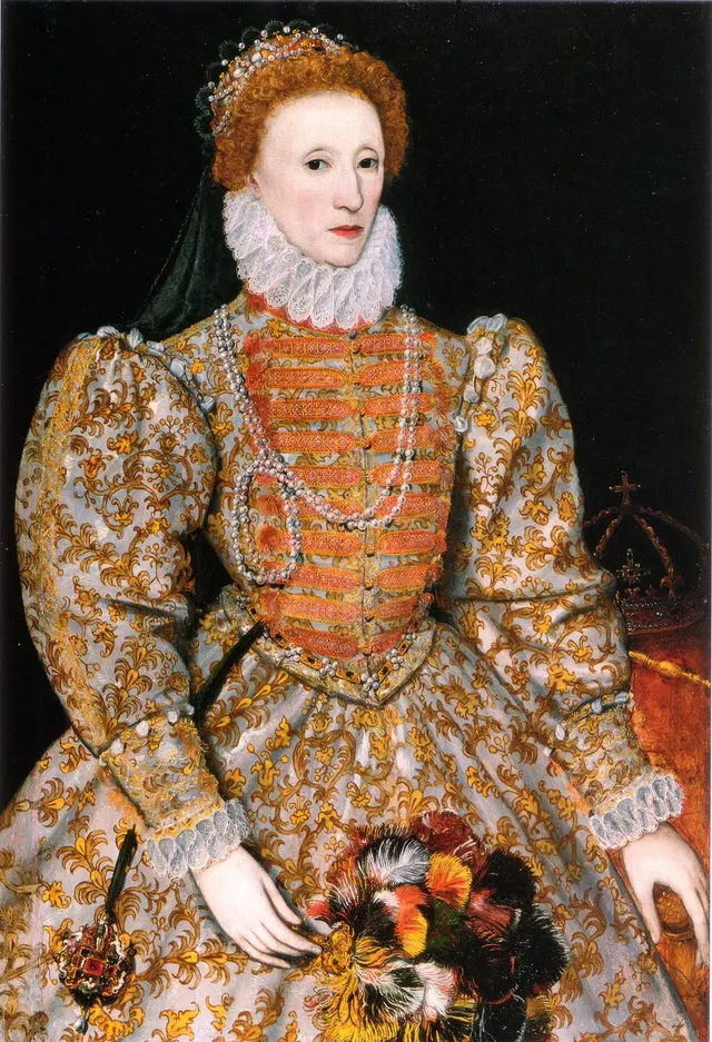Elizabeth I, in a portrait by an unidentified painter.