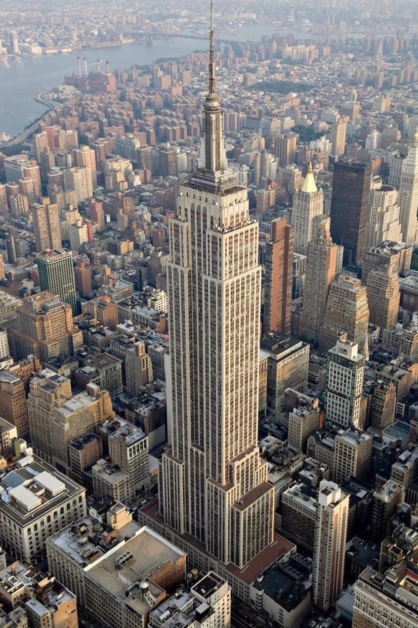 The Empire State Building rising above Midtown Manhattan.