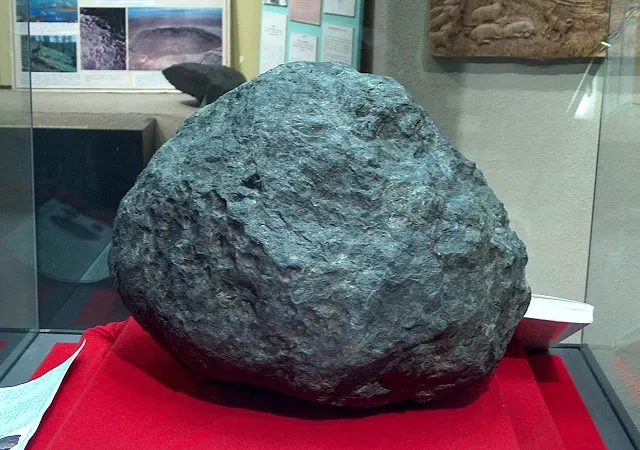 The Ensisheim meteorite on display in Ensisheim, 2007.