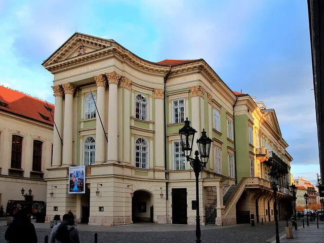 The Estates Theatre in Prague, where Mozart conducted the first performance.