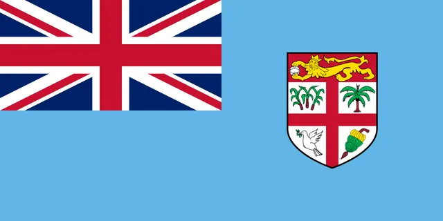 The flag of Fiji, adopted at independence in 1970.