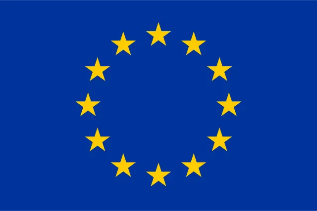 The flag of Europe.