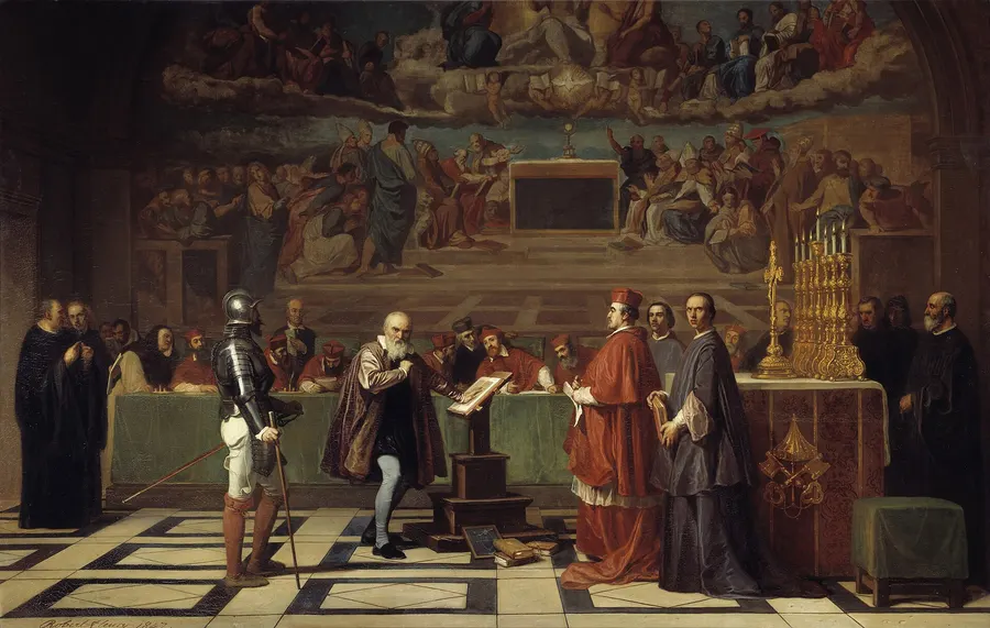 Galileo before the Holy Office, painted by Joseph-Nicolas Robert-Fleury in 1847.