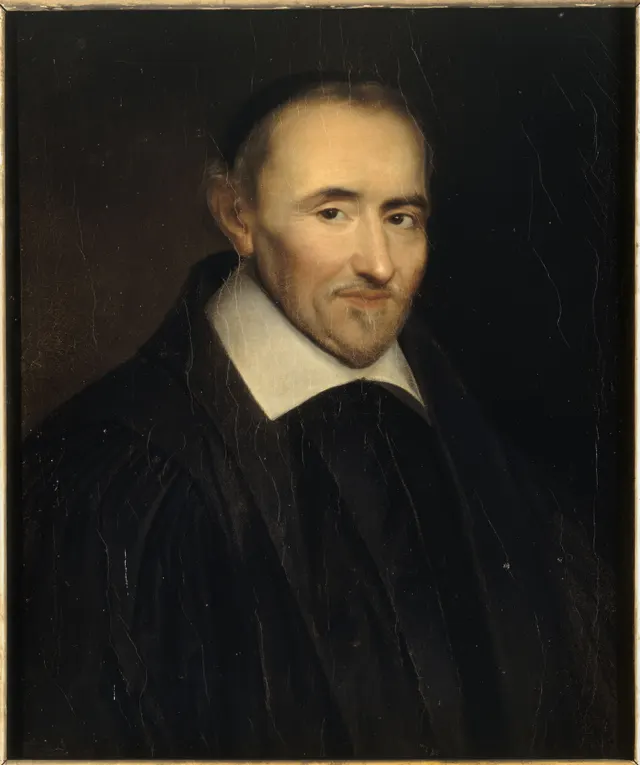 Pierre Gassendi, in a portrait by Louis-Édouard Rioult.