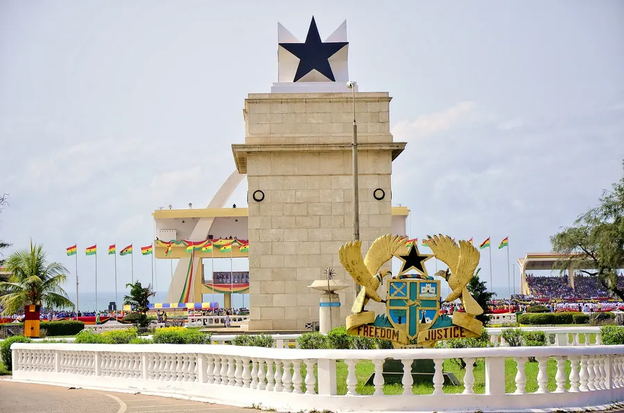 Independence Square in Accra, with the Independence Arch, on 6 March 2011.