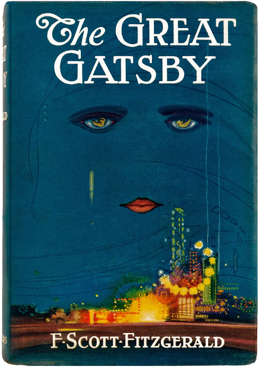 The cover of the first edition of The Great Gatsby, painted by Francis Cugat.