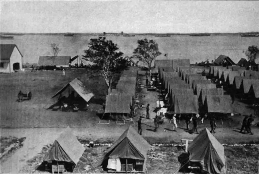The US naval base at Guantánamo Bay in 1916.