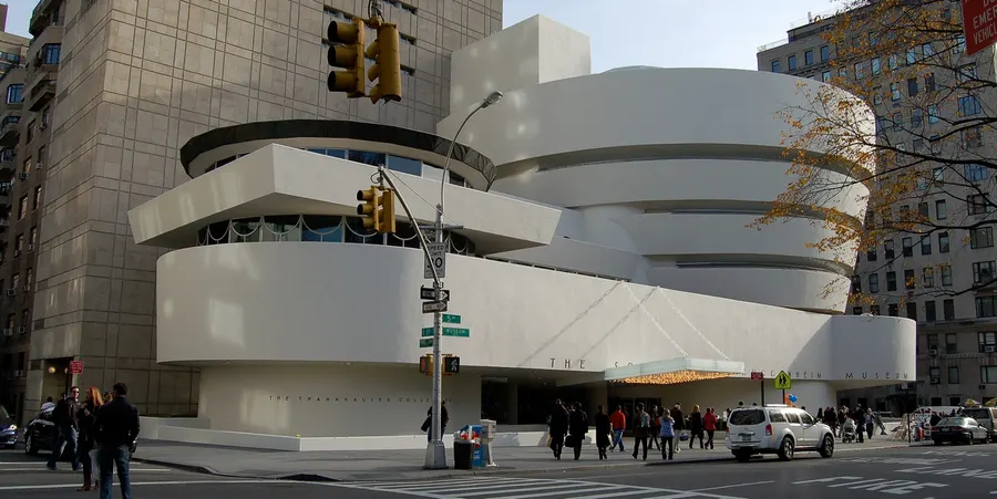 The Solomon R. Guggenheim Museum on Fifth Avenue, New York.