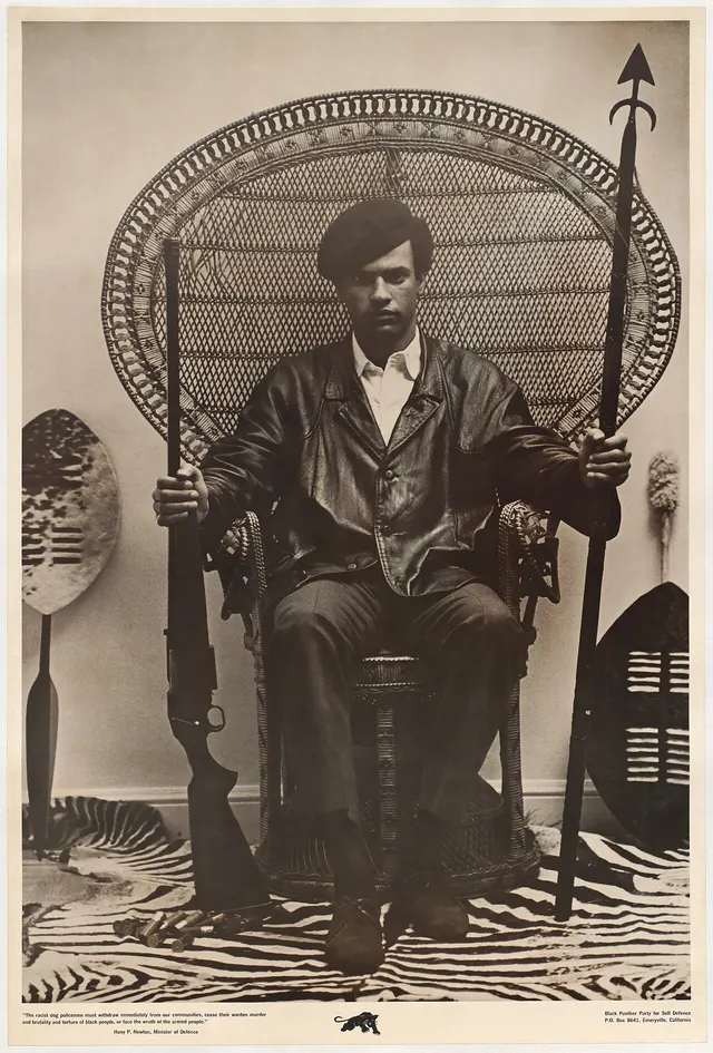 Huey P. Newton, co-founder of the Black Panther Party.