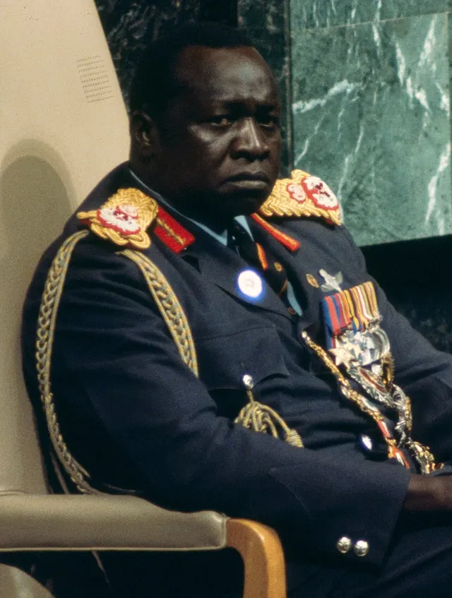 Idi Amin at the United Nations in New York, photographed by Bernard Gotfryd.