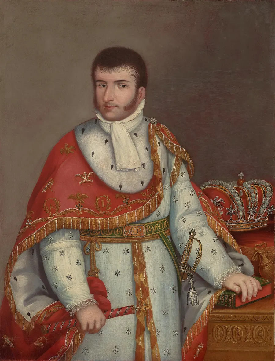 Agustín de Iturbide as emperor of Mexico, in a 19th-century portrait.