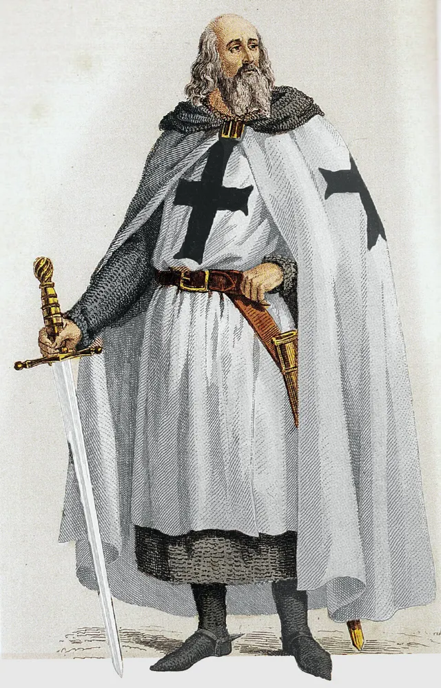 Jacques de Molay, last grand master of the Knights Templar, in a nineteenth-century portrait.