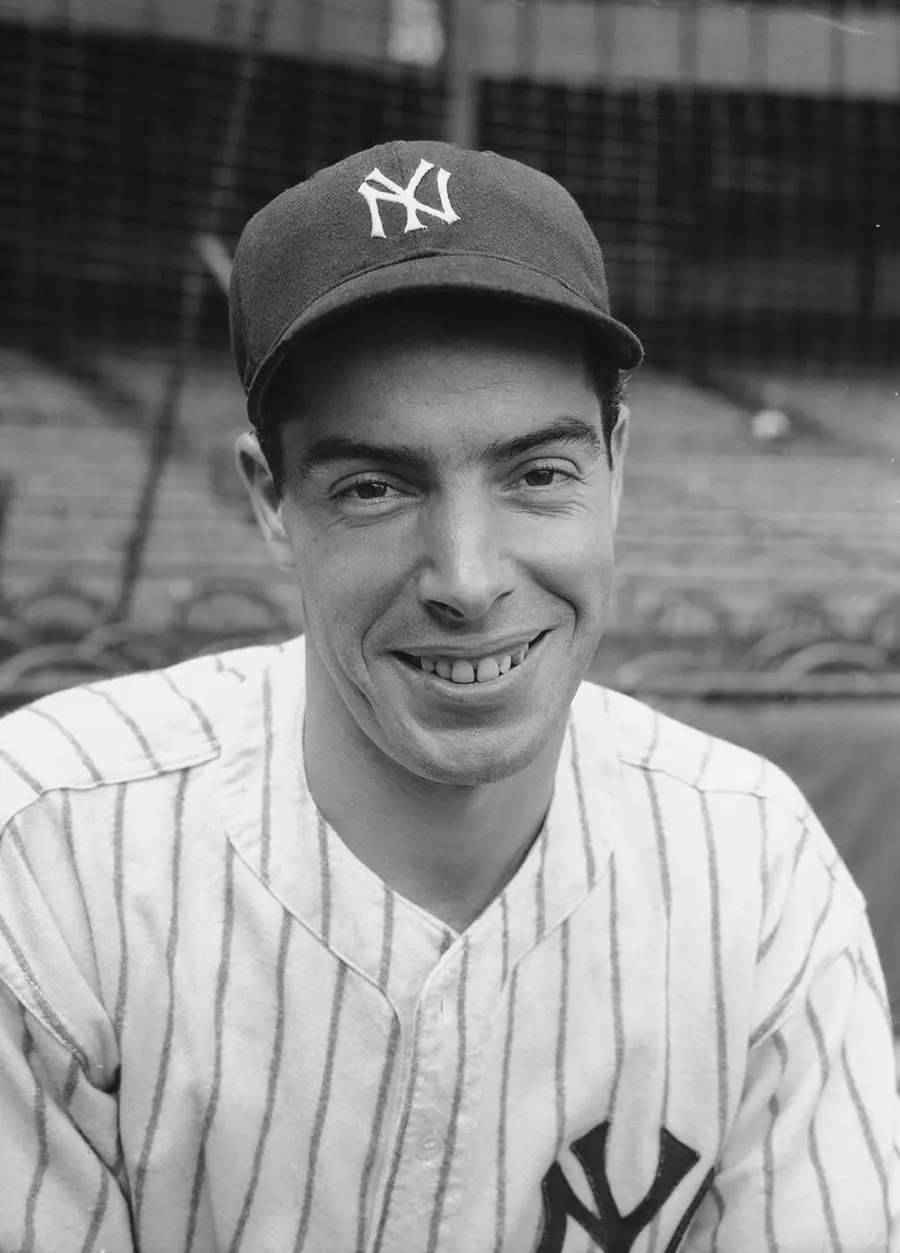 Joe DiMaggio of the New York Yankees in September 1941, the year of his 56-game hitting streak.