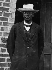 John Chilembwe (left) in 1914, about a year before his rising.