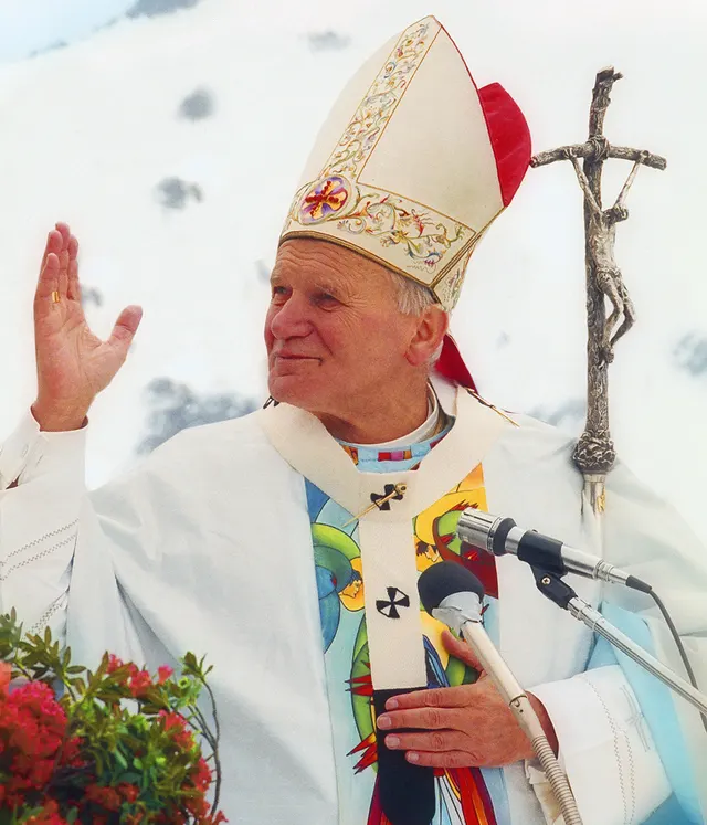 Pope John Paul II, elected in October 1978.
